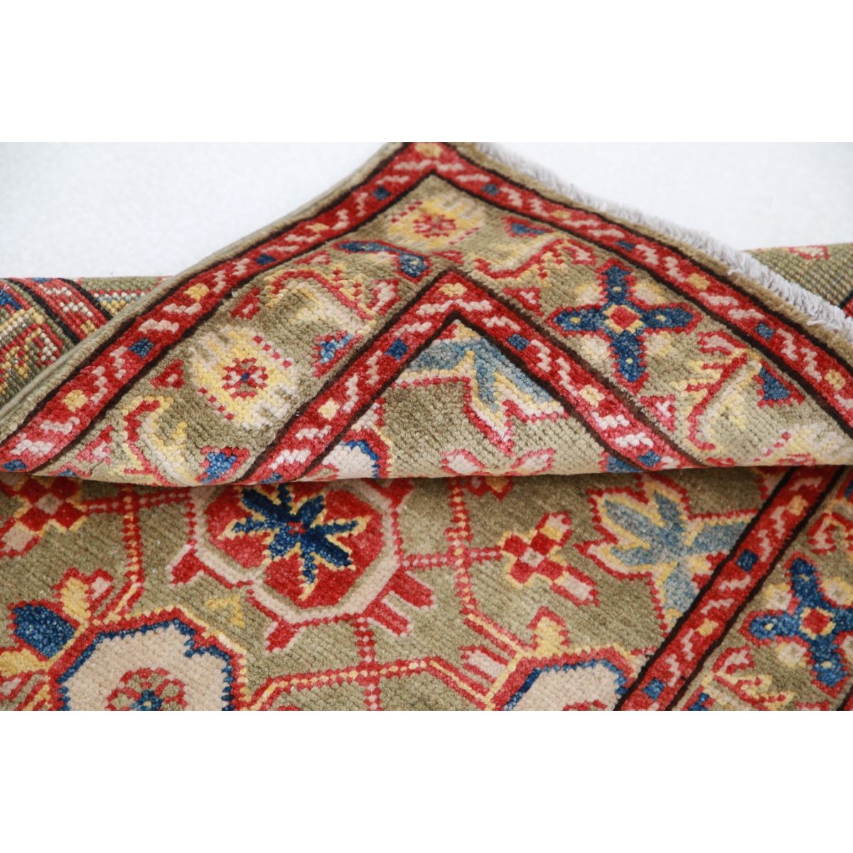 Revival 2x3 Handmade Double Knotted Washable Wool Rug - Colorful