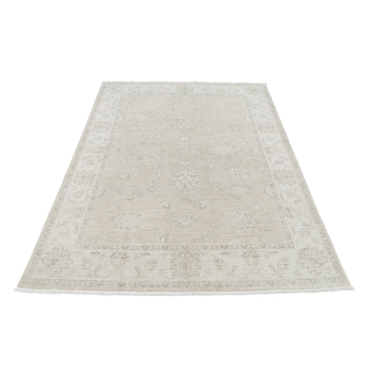 Serenity 5x7 Handmade Double Knotted Washable Wool Rug - Soft Hues