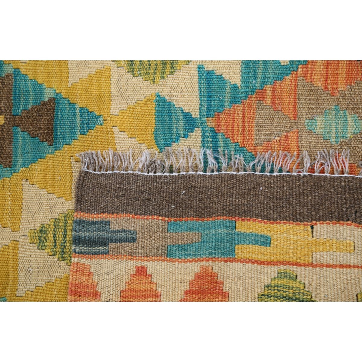 Maimana 4x6 Hand Woven Washable Wool Rug - Colorful