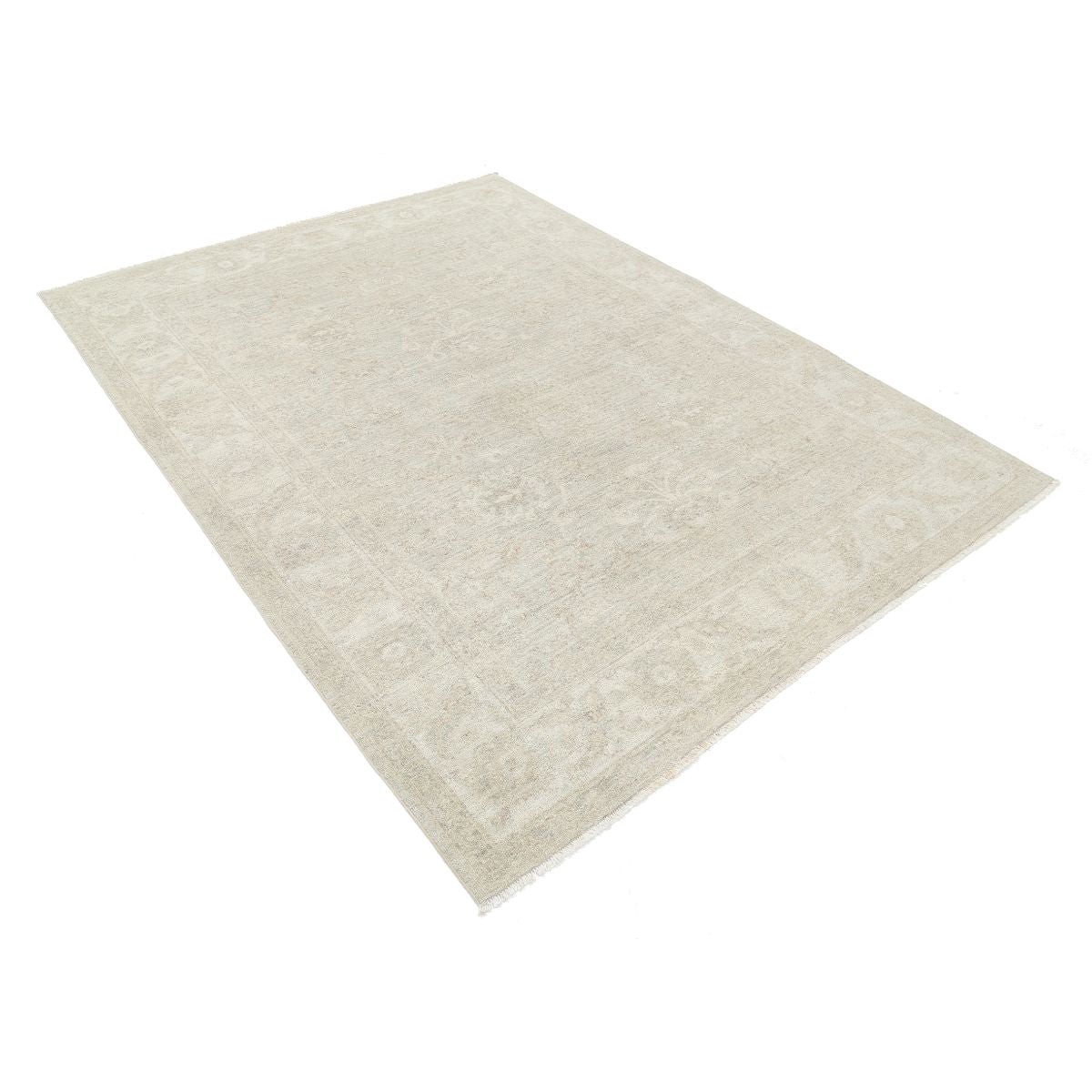Serenity 6x8 Handmade Double Knotted Washable Wool Rug - Soft Hues