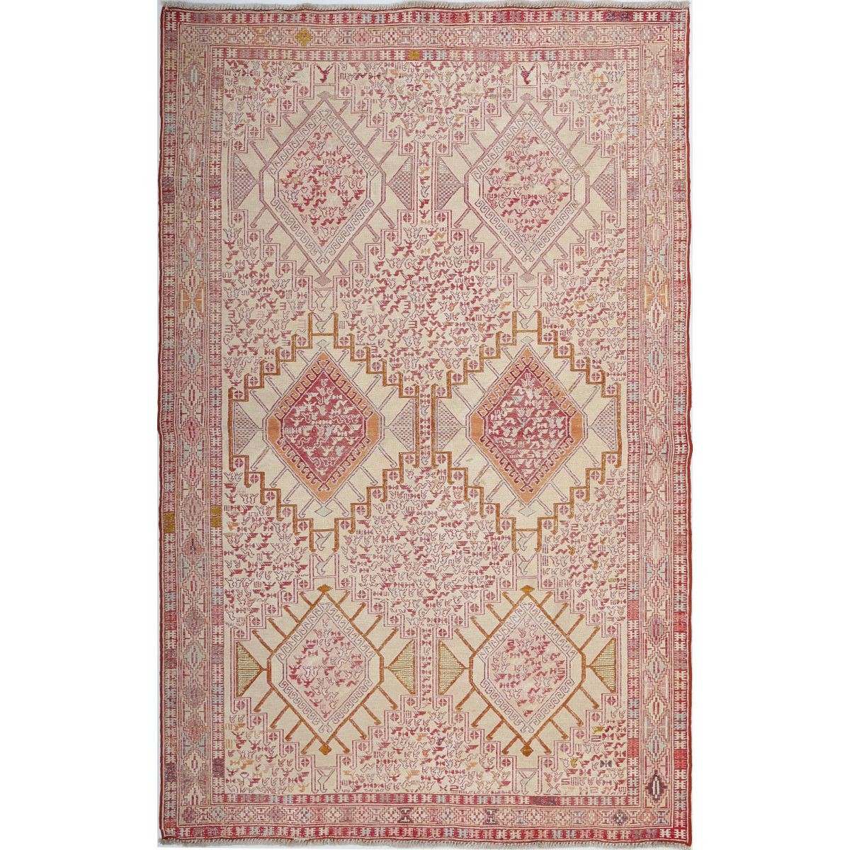 Silki 4x6 Hand Woven Washable Silk Rug - Colorful