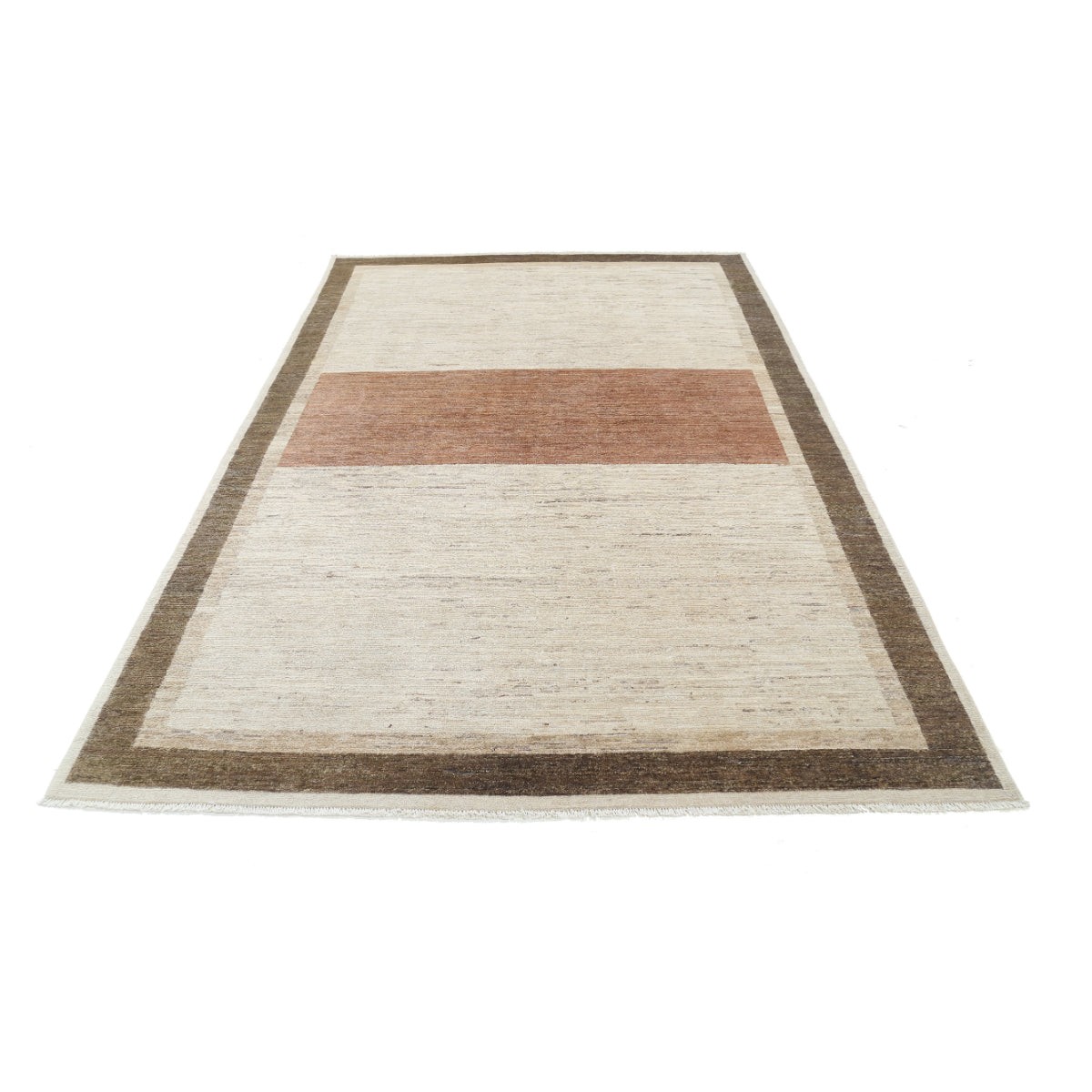Modcar 6x9 Handmade Double Knotted Washable Wool Rug - Colorful