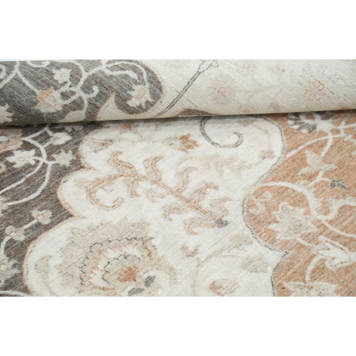 Serenity 10x14 Handmade Double Knotted Washable Wool Rug - Soft Hues