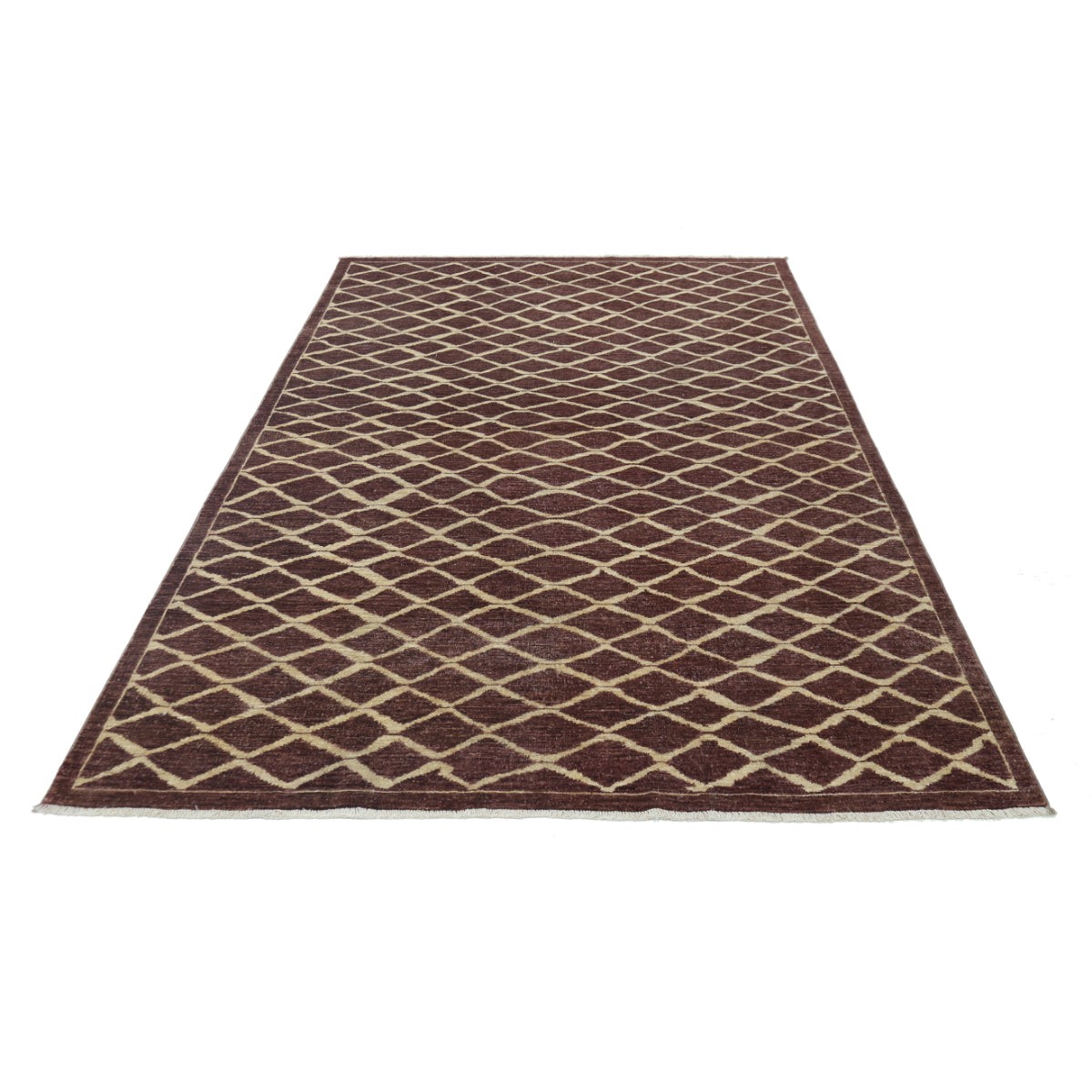 Modcar 5x8 Handmade Double Knotted Washable Wool Rug - Colorful