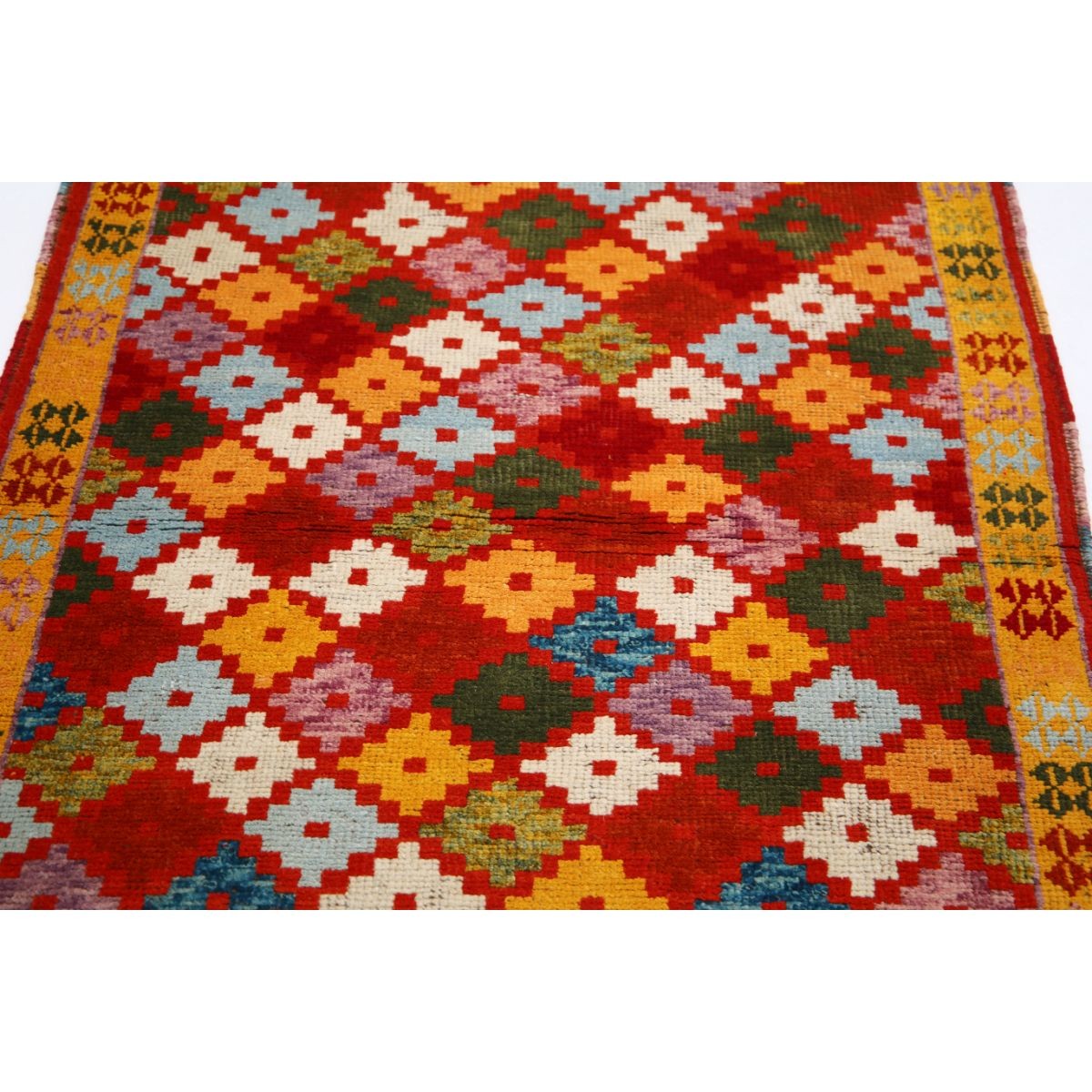 Revival 3x5 Handmade Double Knotted Washable Wool Rug - Colorful