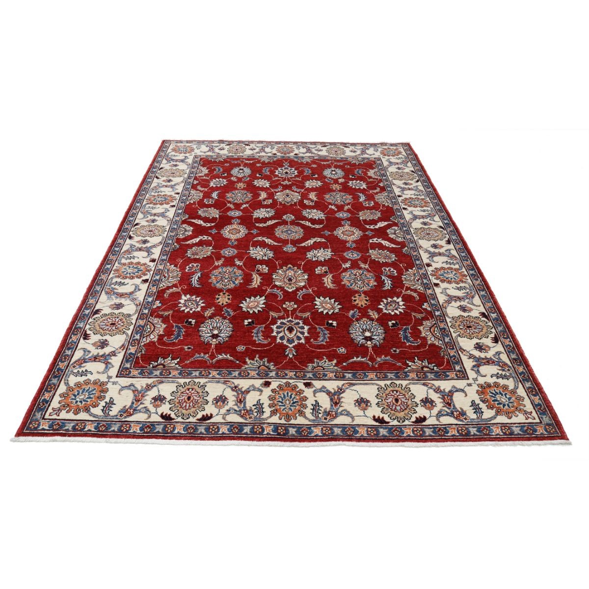 Ziegler 6x8 Handmade Double Knotted Washable Wool Rug - Colorful