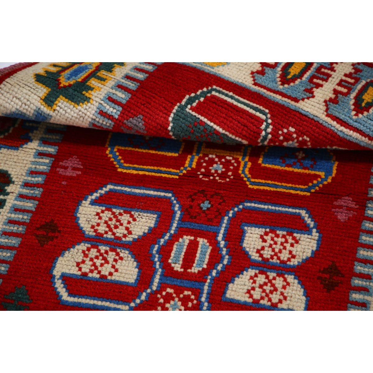 Revival 3x4 Handmade Double Knotted Washable Wool Rug - Colorful