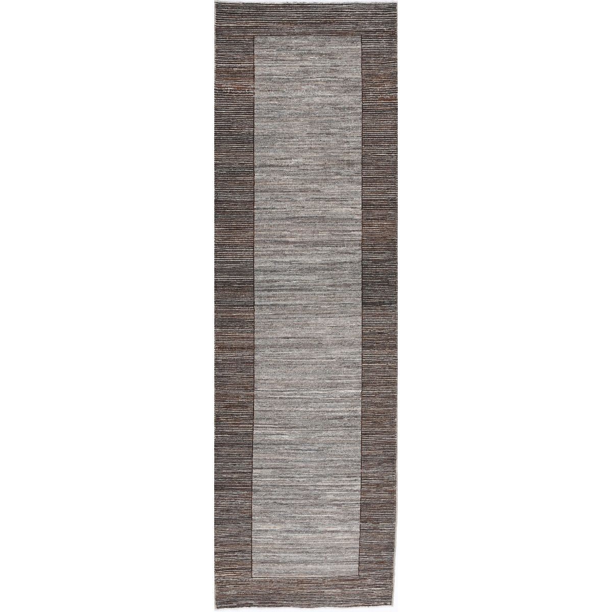 Modcar 3x8 Handmade Double Knotted Washable Wool Runner - Colorful