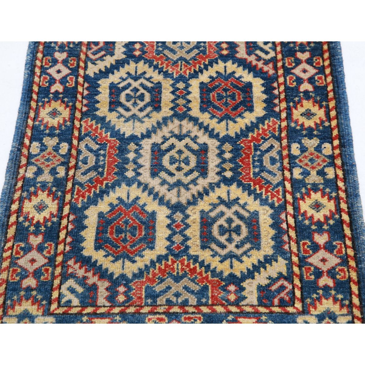 Revival 2x3 Handmade Double Knotted Washable Wool Rug - Colorful