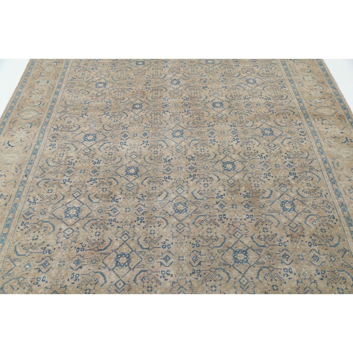 Vintage 7x11 Handmade Double Knotted Washable Wool Rug - Soft Hues