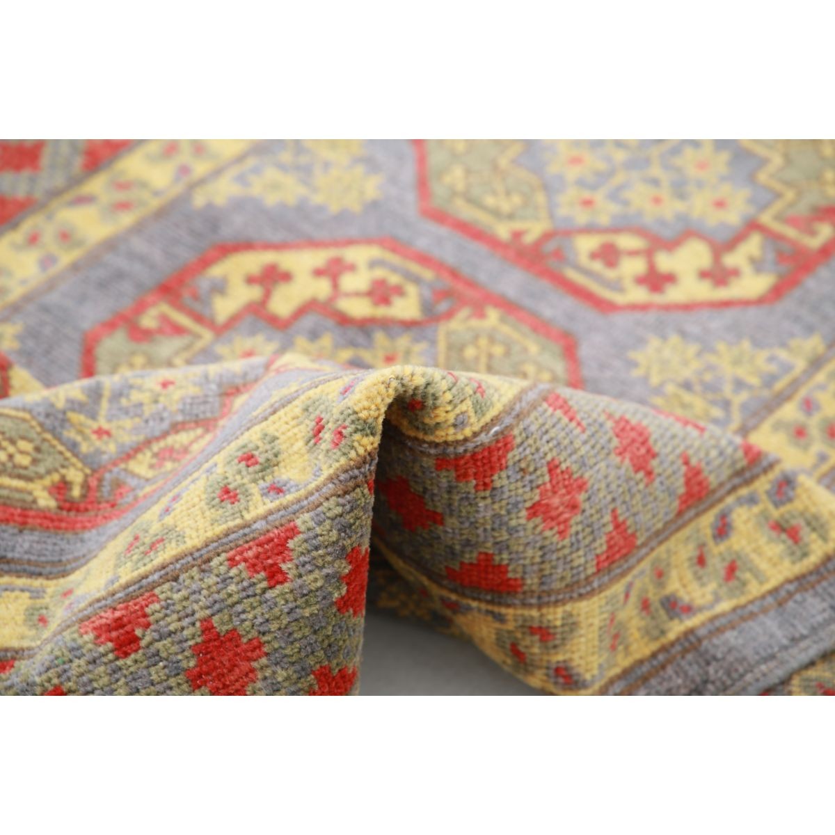Revival 3x5 Handmade Double Knotted Washable Wool Rug - Colorful
