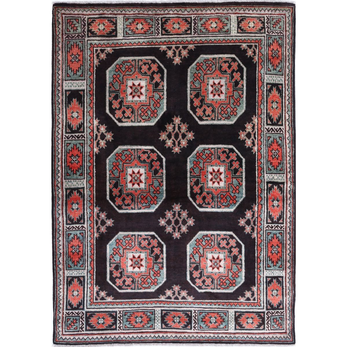 Revival 4x6 Handmade Double Knotted Washable Wool Rug - Colorful