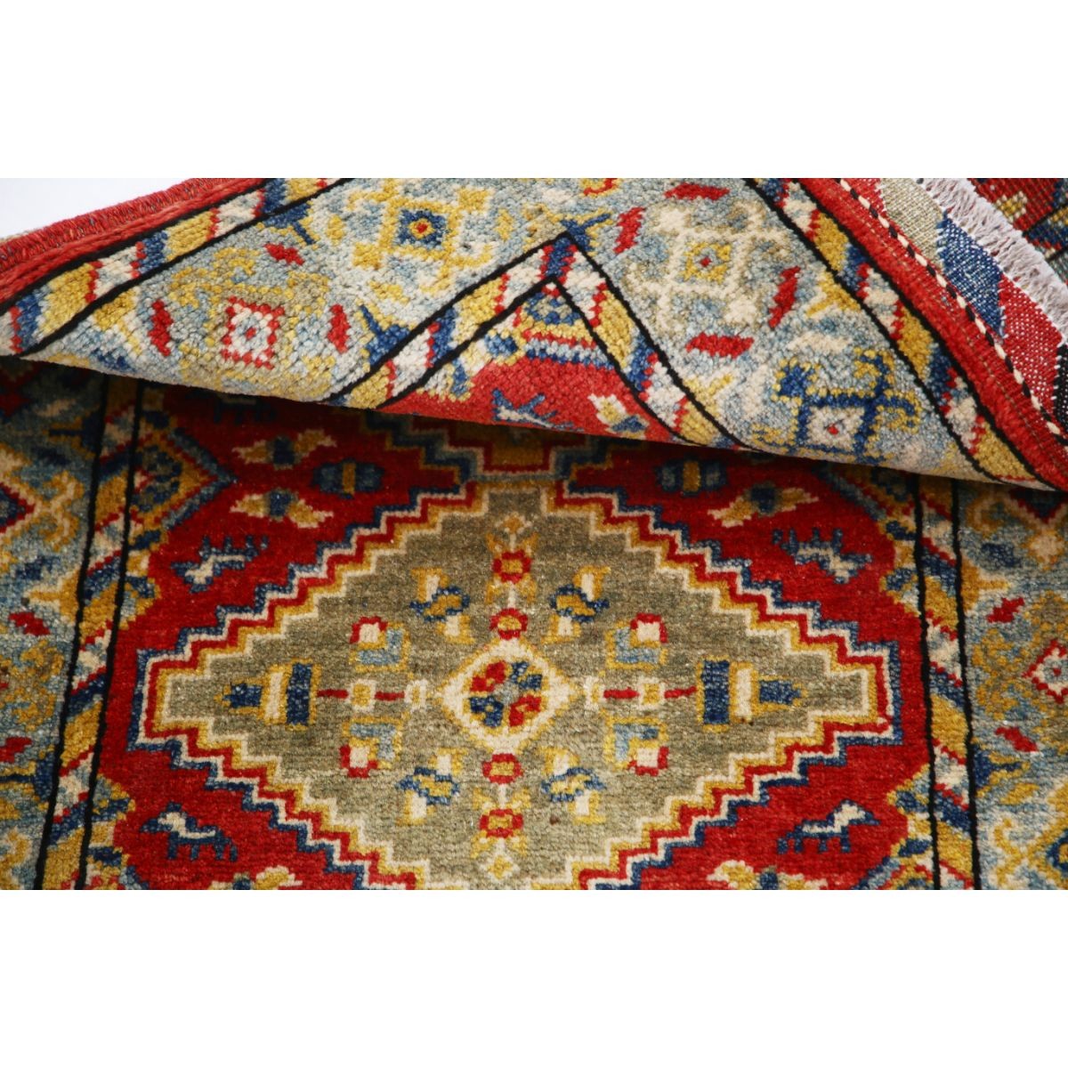 Revival 2x3 Handmade Double Knotted Washable Wool Rug - Colorful