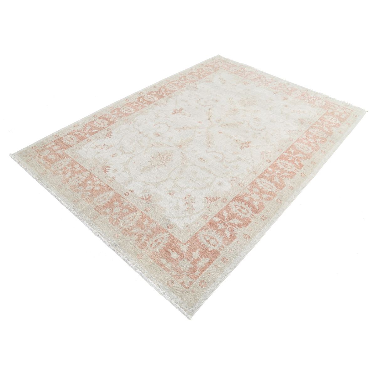 Serenity 6x8 Handmade Double Knotted Washable Wool Rug - Soft Hues