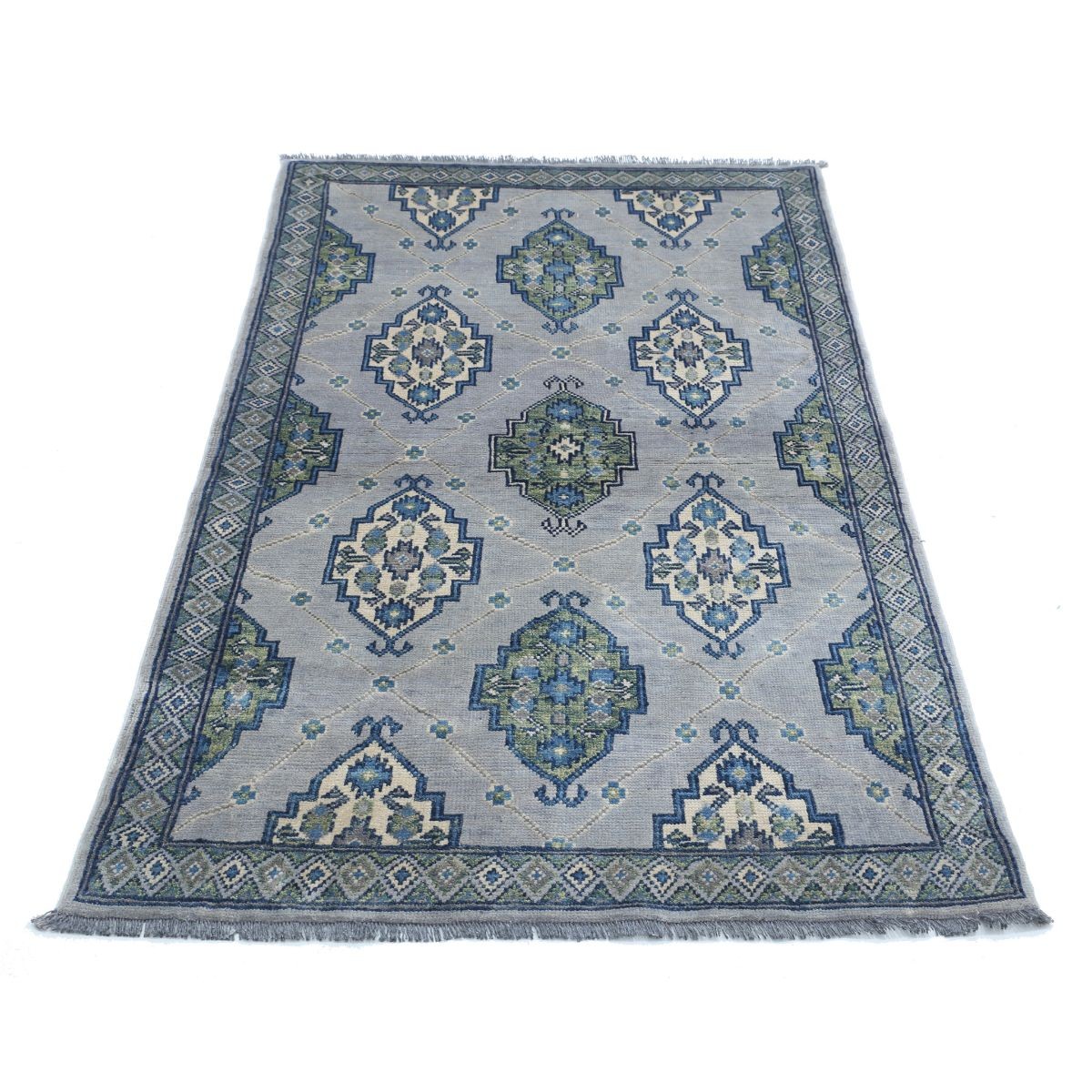 Revival 3x5 Handmade Double Knotted Washable Wool Rug - Colorful