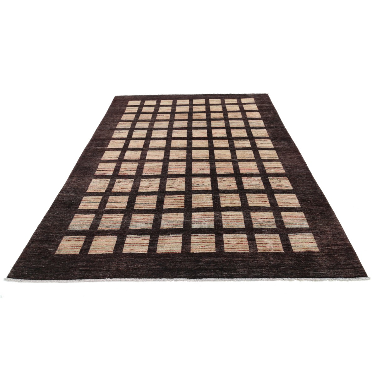 Modcar 6x9 Handmade Double Knotted Washable Wool Rug - Colorful