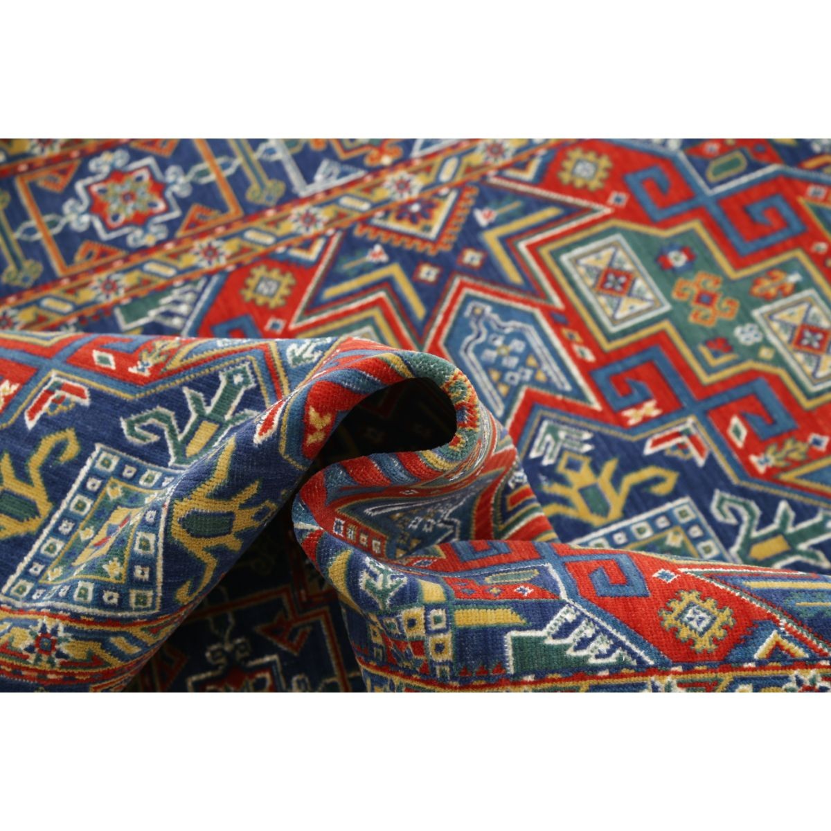 Gulshan-4'0" 4x6 Machine-Made Washable Wool Rug - Colorful