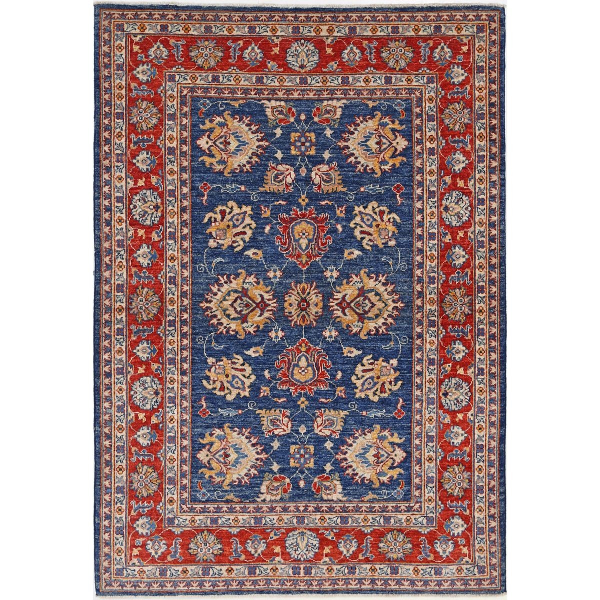 Ziegler 4x6 Handmade Double Knotted Washable Wool Rug - Colorful