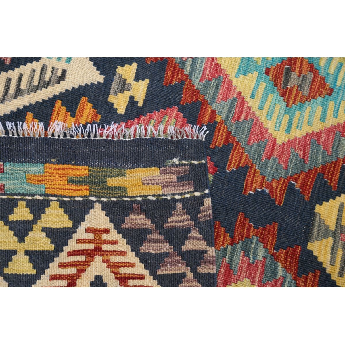 Maimana 4x6 Hand Woven Washable Wool Rug - Colorful