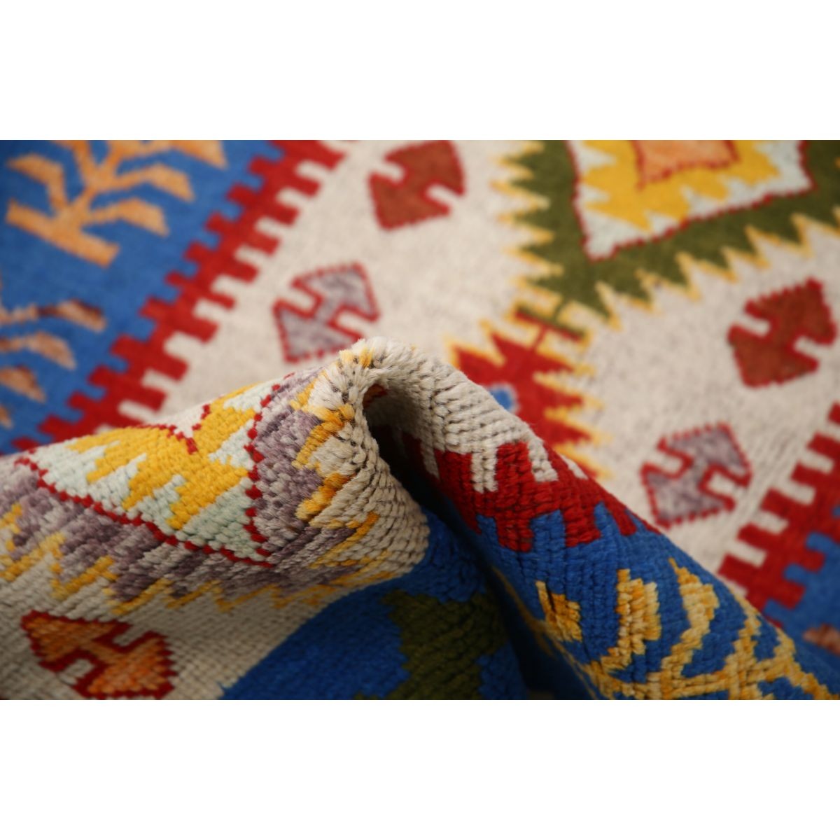 Revival 3x5 Handmade Double Knotted Washable Wool Rug - Colorful