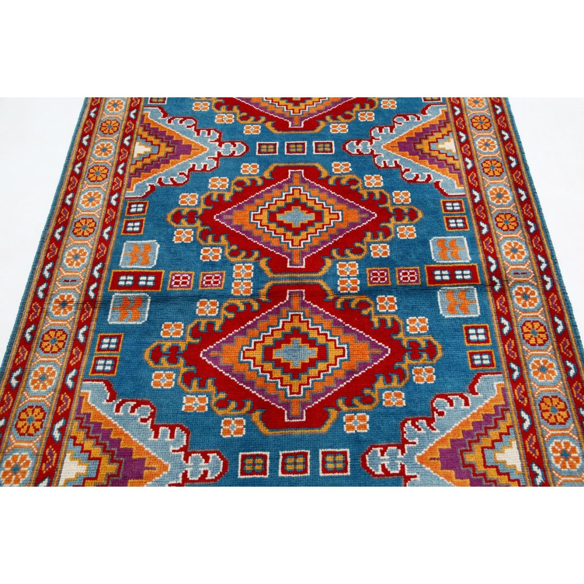 Revival 5x7 Handmade Double Knotted Washable Wool Rug - Colorful