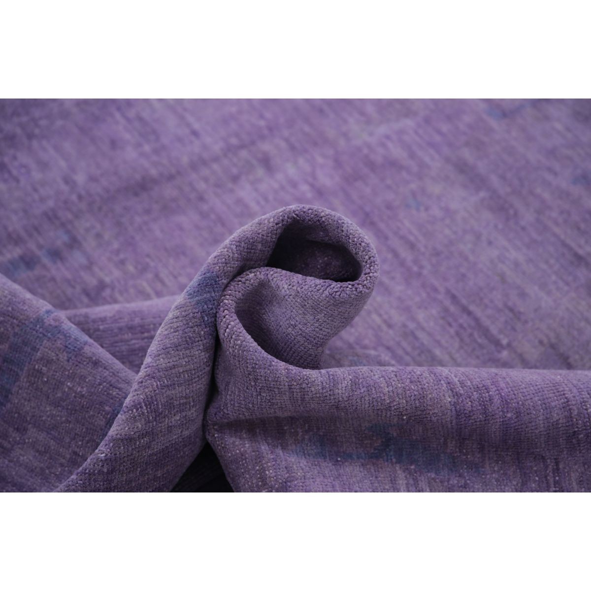 Overdye 8x10 Handmade Double Knotted Washable Wool Rug - Monochormatic