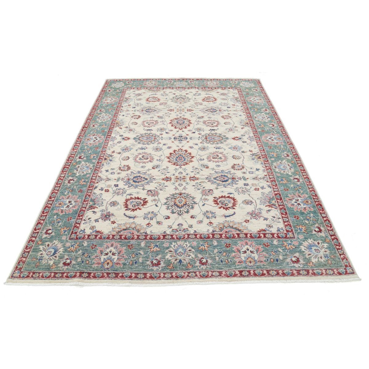 Ziegler 7x9 Handmade Double Knotted Washable Wool Rug - Colorful