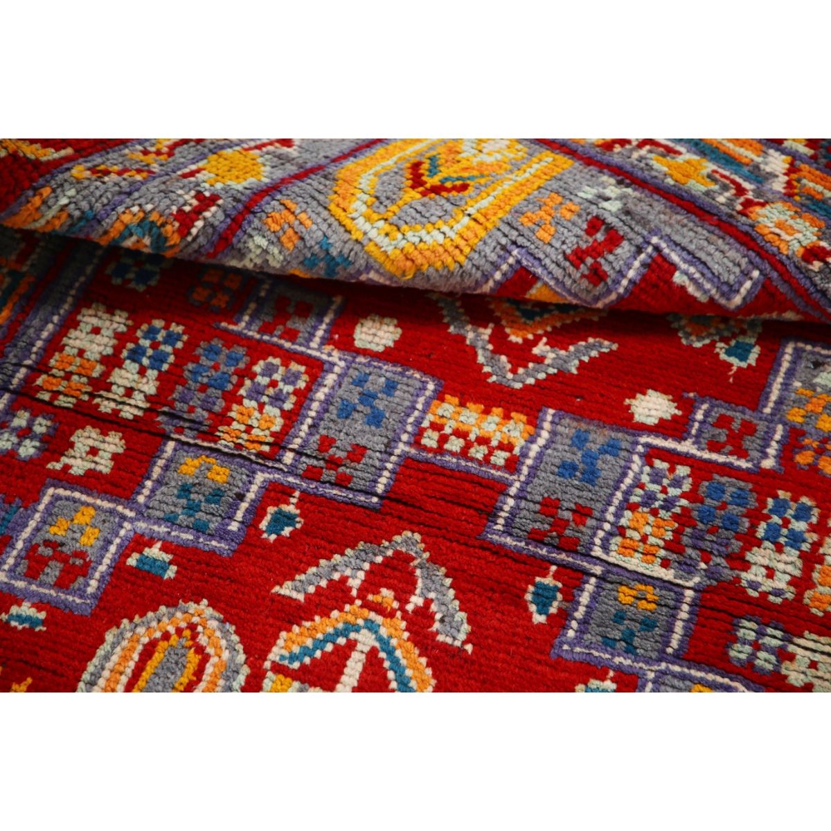 Revival 3x5 Handmade Double Knotted Washable Wool Rug - Colorful