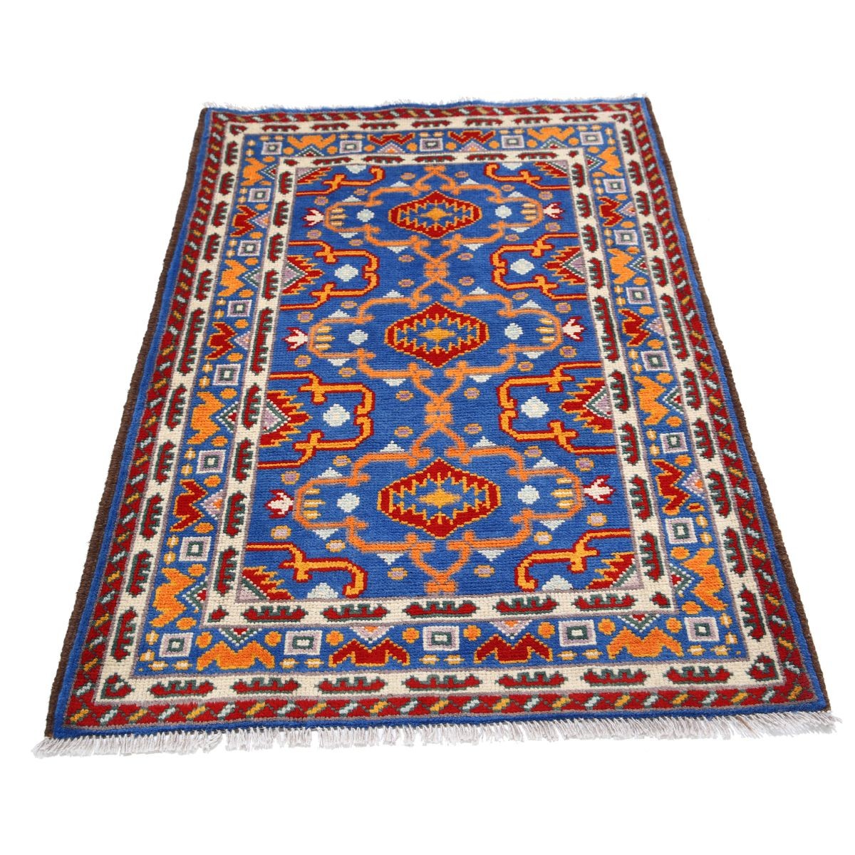 Revival 3x5 Handmade Double Knotted Washable Wool Rug - Colorful