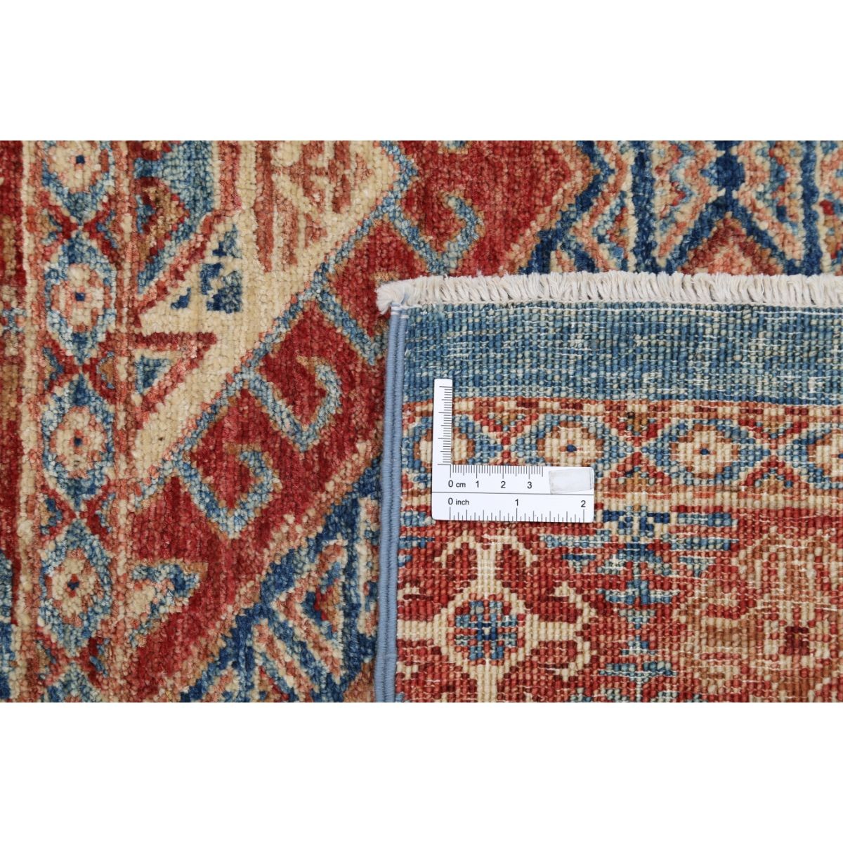Khurjeen 7x9 Handmade Double Knotted Washable Wool Rug - Colorful
