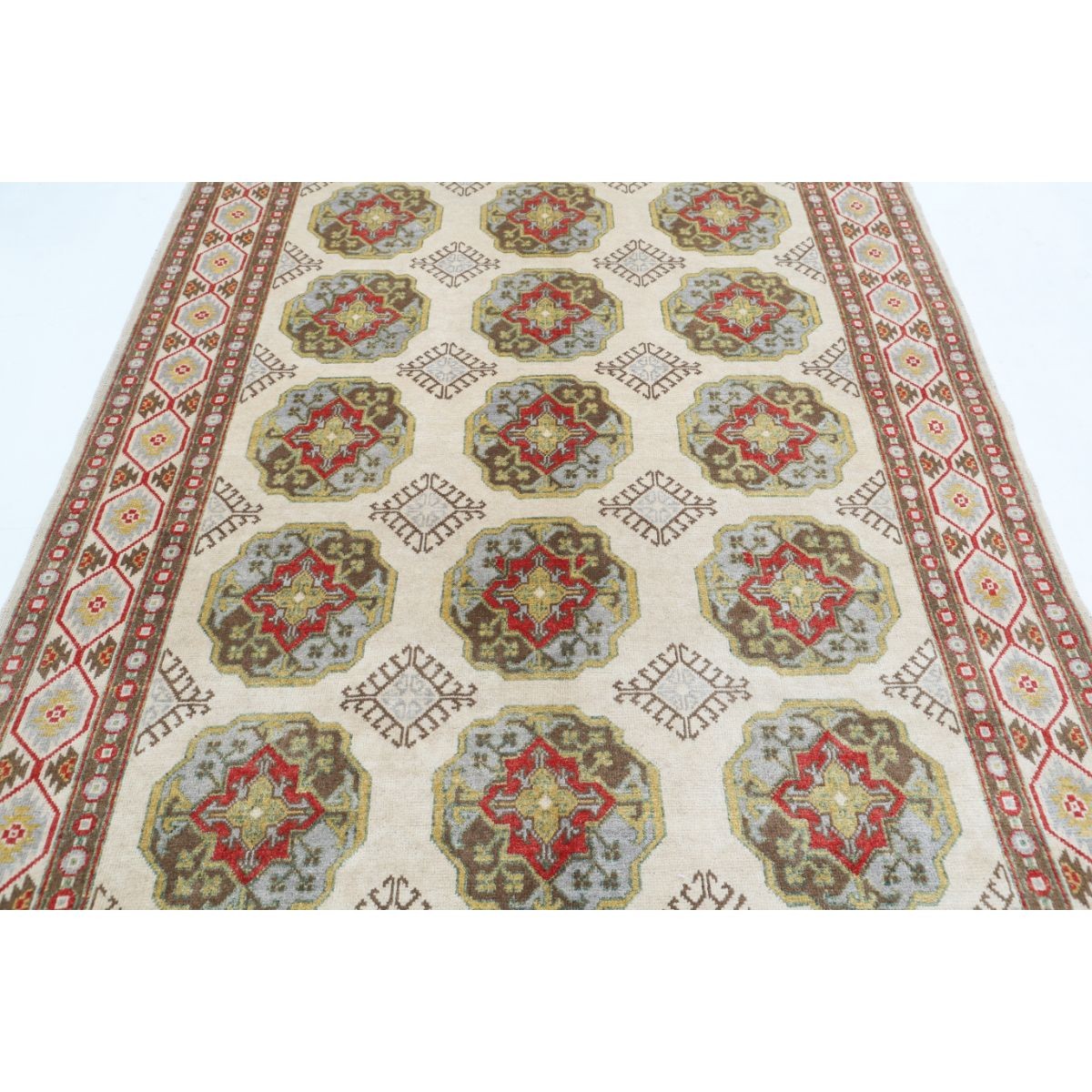 Revival 6x8 Handmade Double Knotted Washable Wool Rug - Colorful