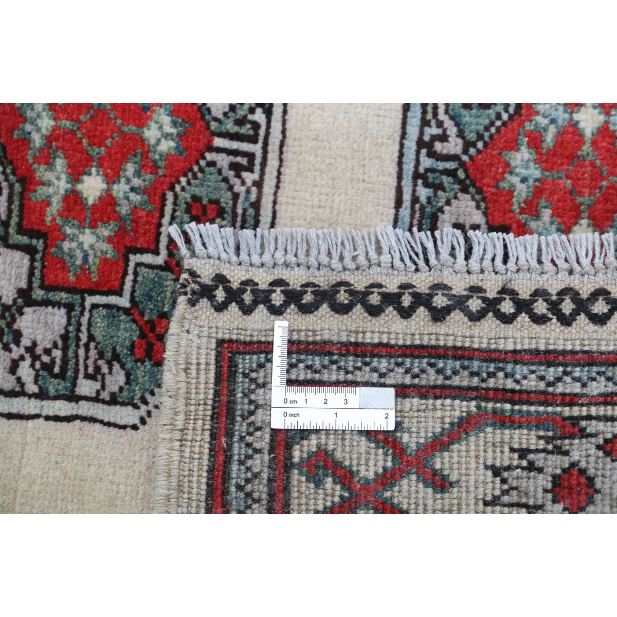 Revival 4x5 Handmade Double Knotted Washable Wool Rug - Colorful