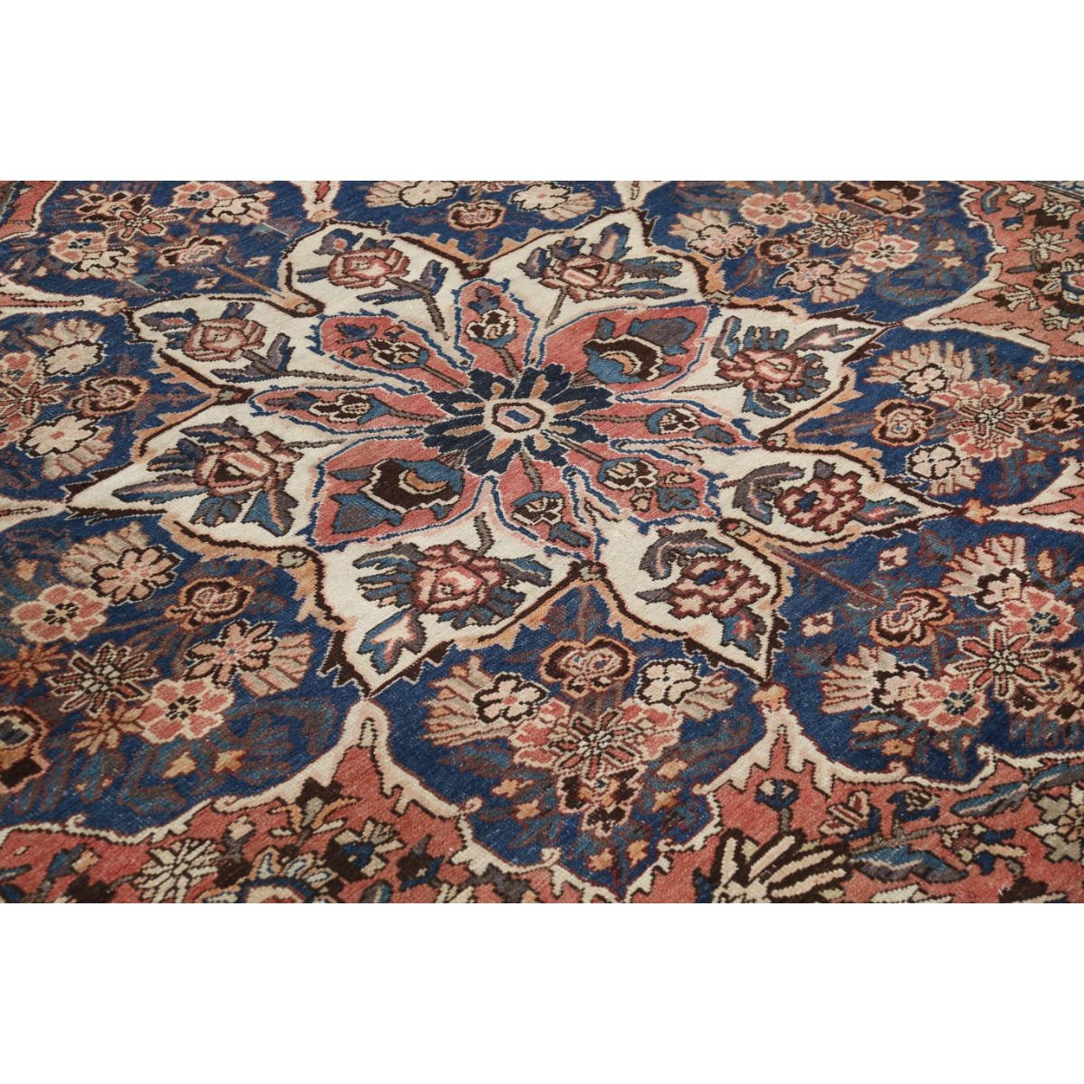 Vintage 10x14 Handmade Double Knotted Washable Wool Rug - Soft Hues