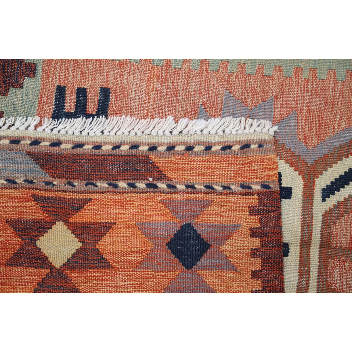 Kafkaas 5x7 Hand Woven Washable Wool Rug - Colorful