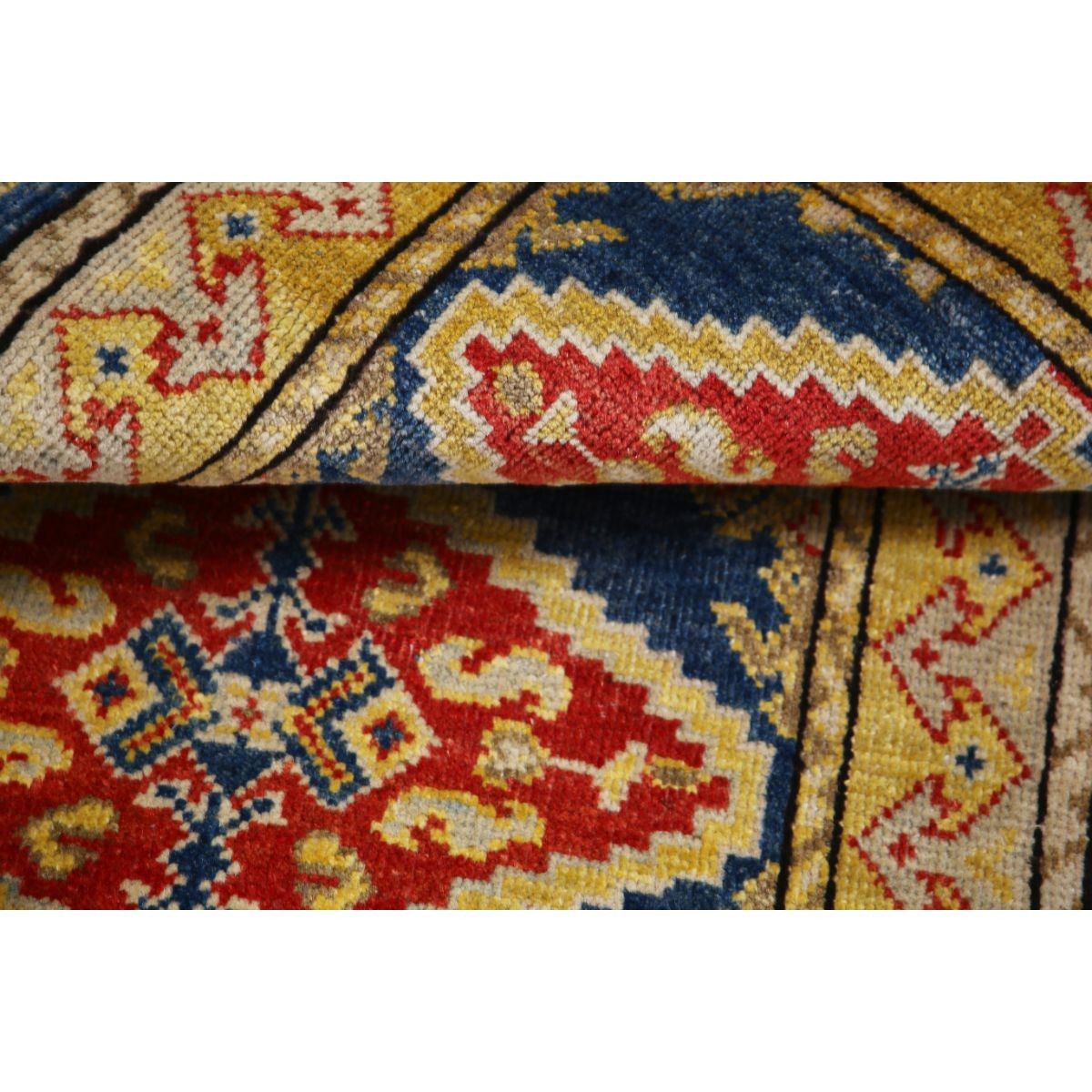 Revival 2x3 Handmade Double Knotted Washable Wool Rug - Colorful