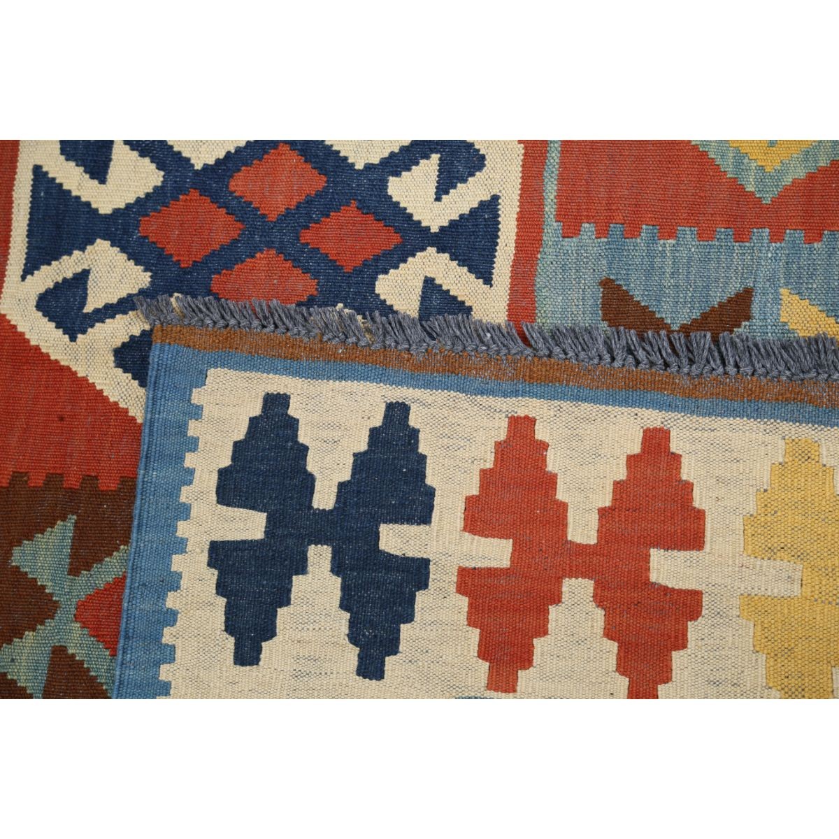 Kafkaas 5x7 Hand Woven Washable Wool Rug - Colorful