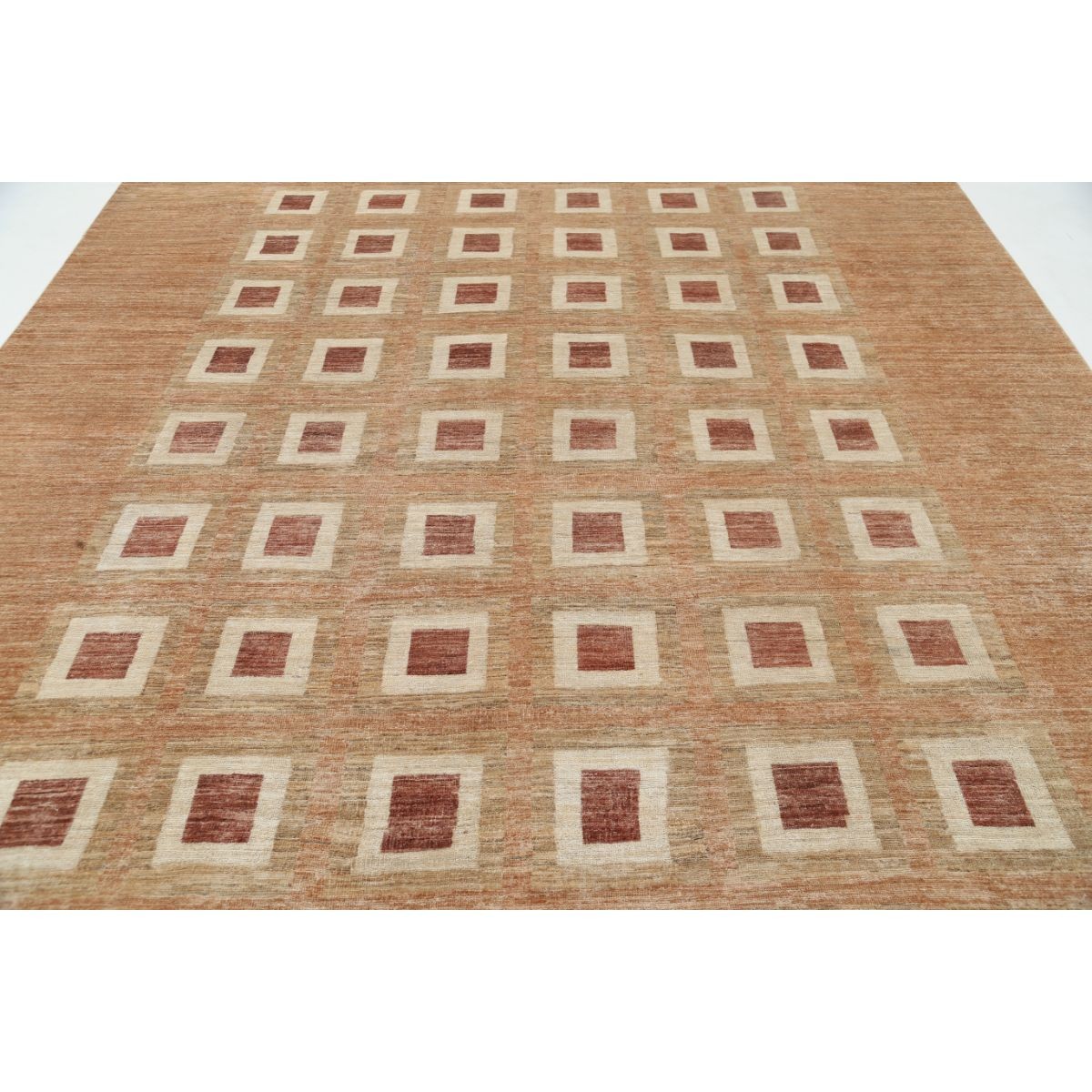Modcar 9x12 Handmade Double Knotted Washable Wool Rug - Colorful