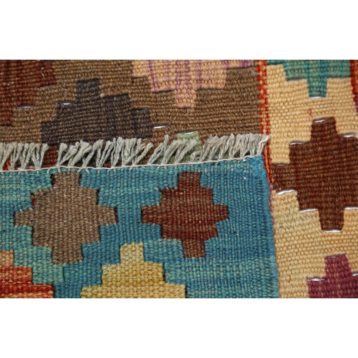 Maimana 6x8 Hand Woven Washable Wool Rug - Colorful