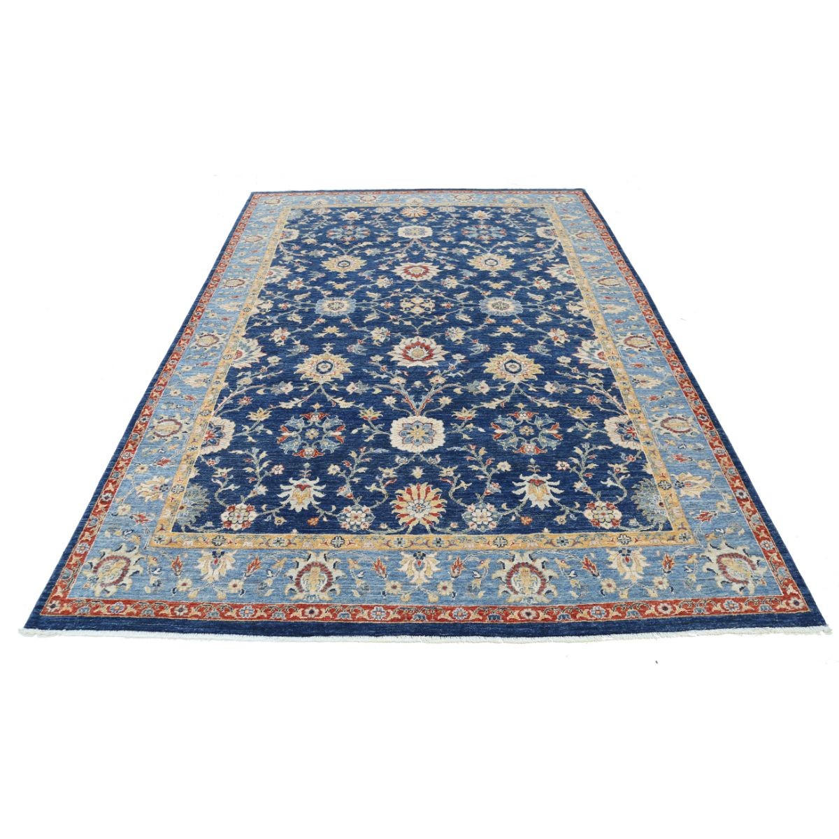 Ziegler 7x9 Handmade Double Knotted Washable Wool Rug - Colorful
