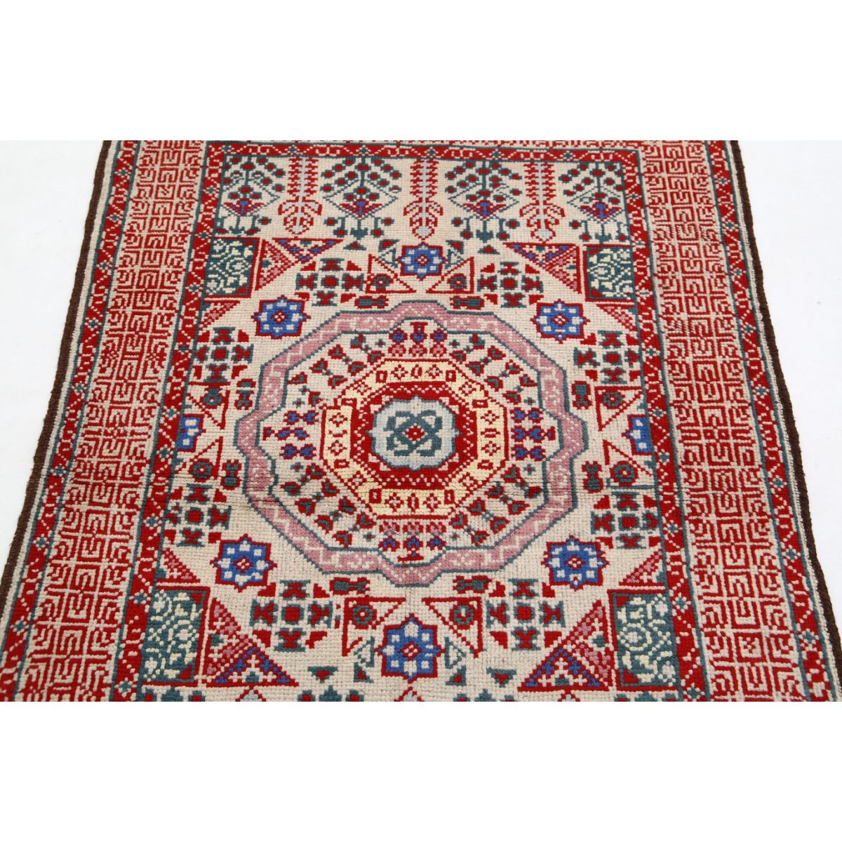 Revival 3x5 Handmade Double Knotted Washable Wool Rug - Colorful