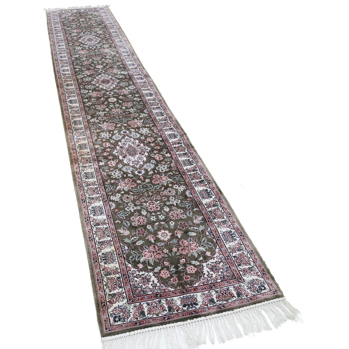 Legacy 3x14 Handmade Double Knotted Washable Art Silk Runner - Colorful