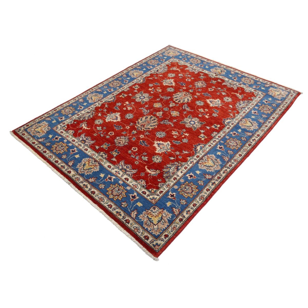 Ziegler 5x6 Handmade Double Knotted Washable Wool Rug - Colorful