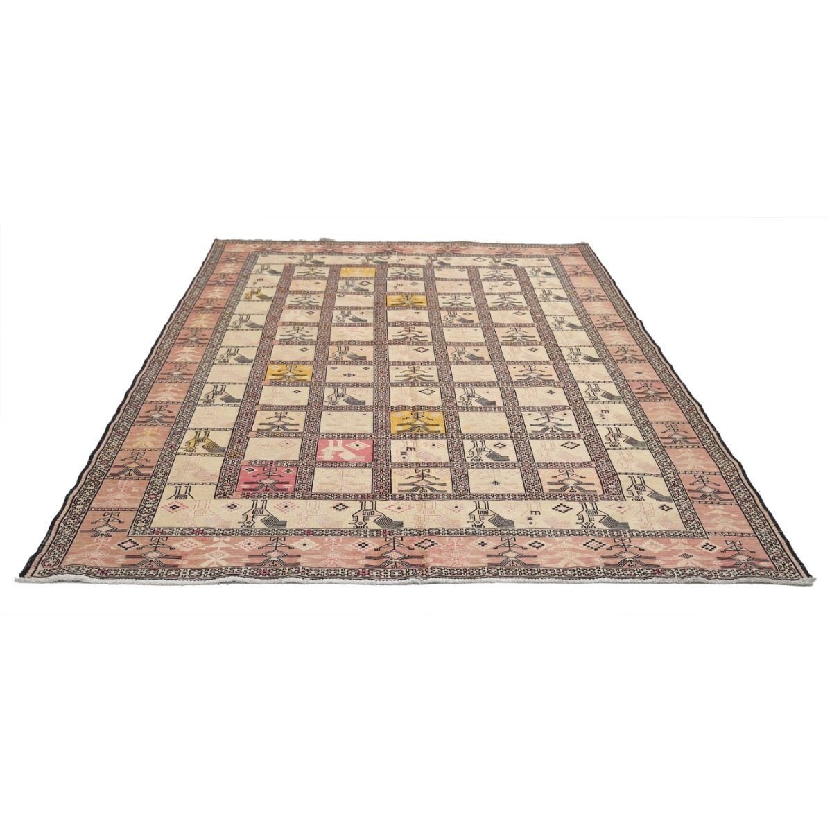 Silki 6x9 Hand Woven Washable Silk Rug - Colorful