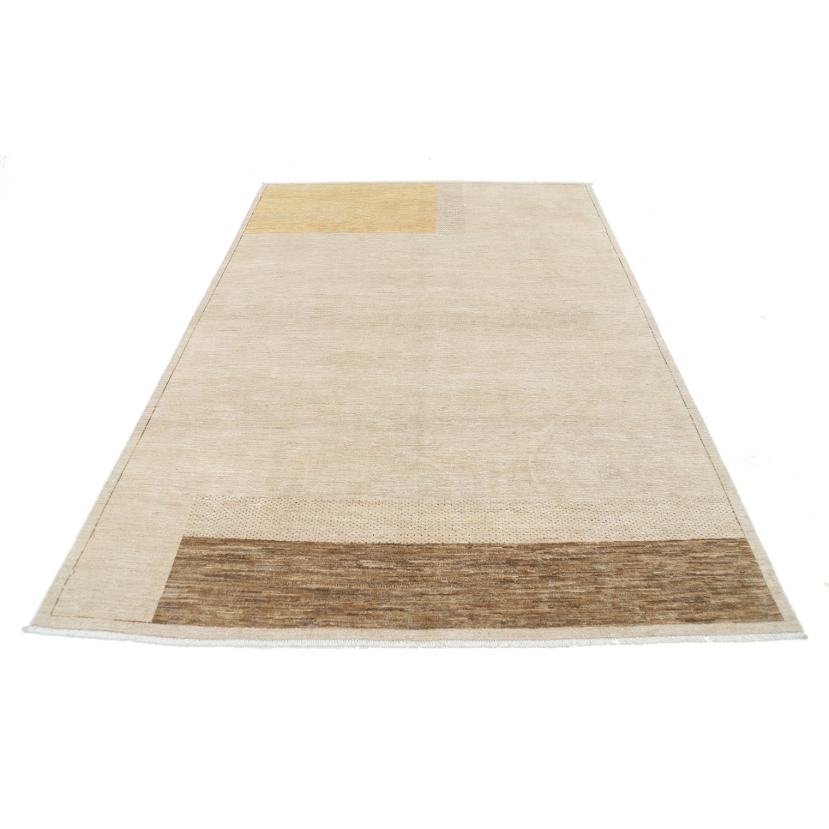 Modcar 6x9 Handmade Double Knotted Washable Wool Rug - Colorful
