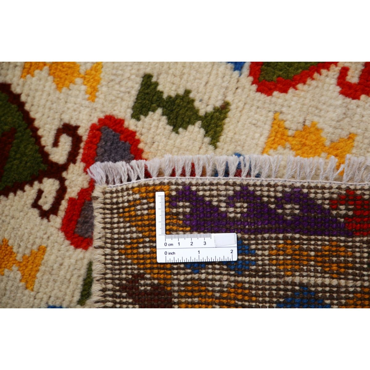 Revival 3x4 Handmade Double Knotted Washable Wool Rug - Colorful