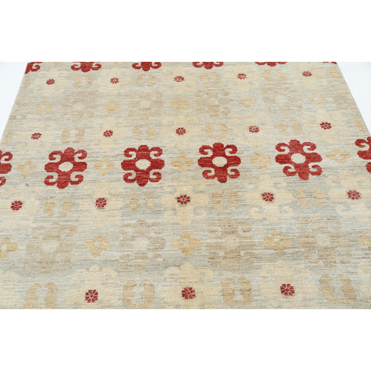 Modcar 6x8 Handmade Double Knotted Washable Wool Rug - Colorful