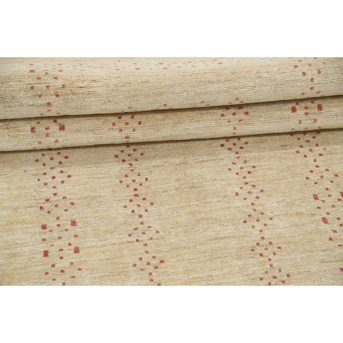 Modcar 3x9 Handmade Double Knotted Washable Wool Runner - Colorful