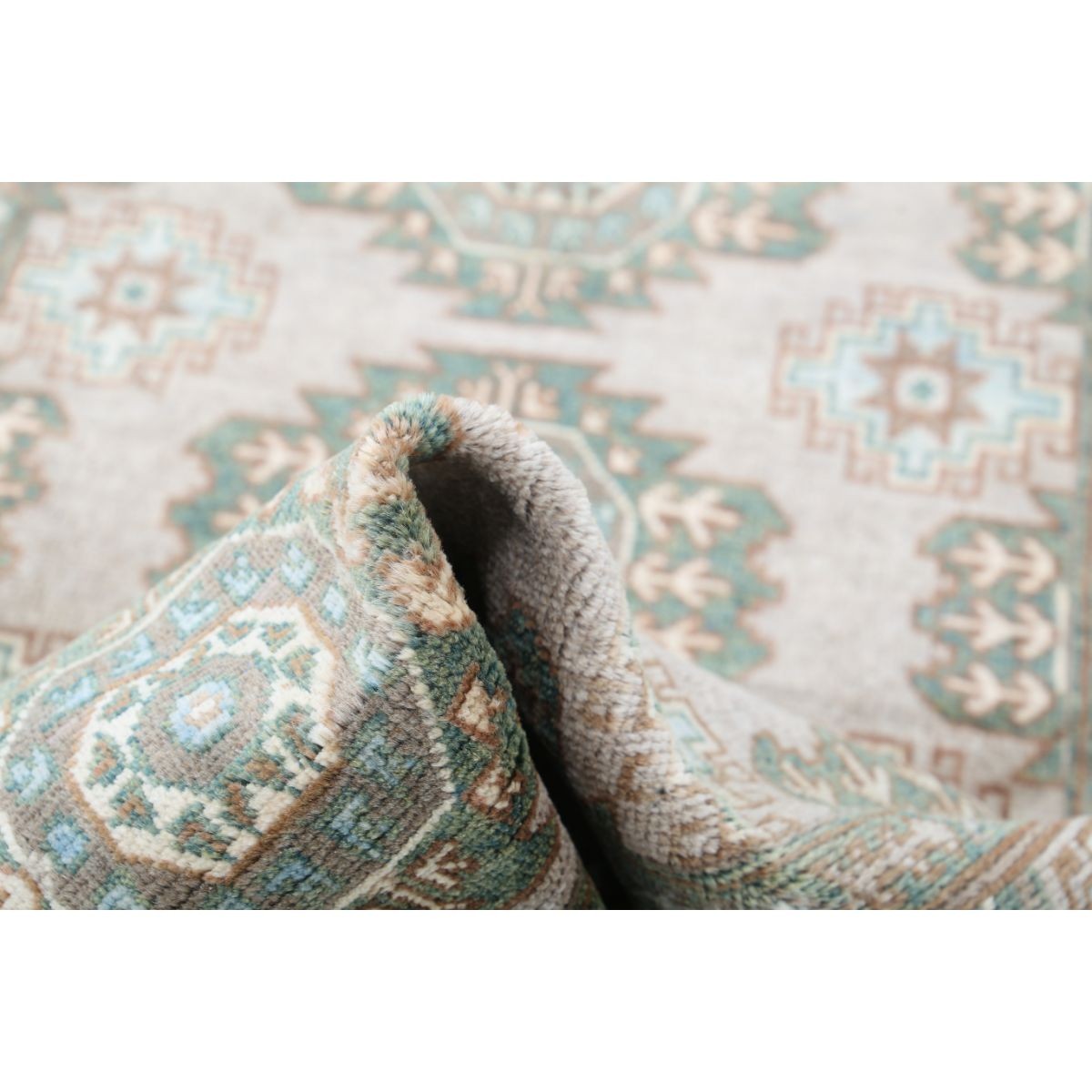 Revival 3x5 Handmade Double Knotted Washable Wool Rug - Colorful