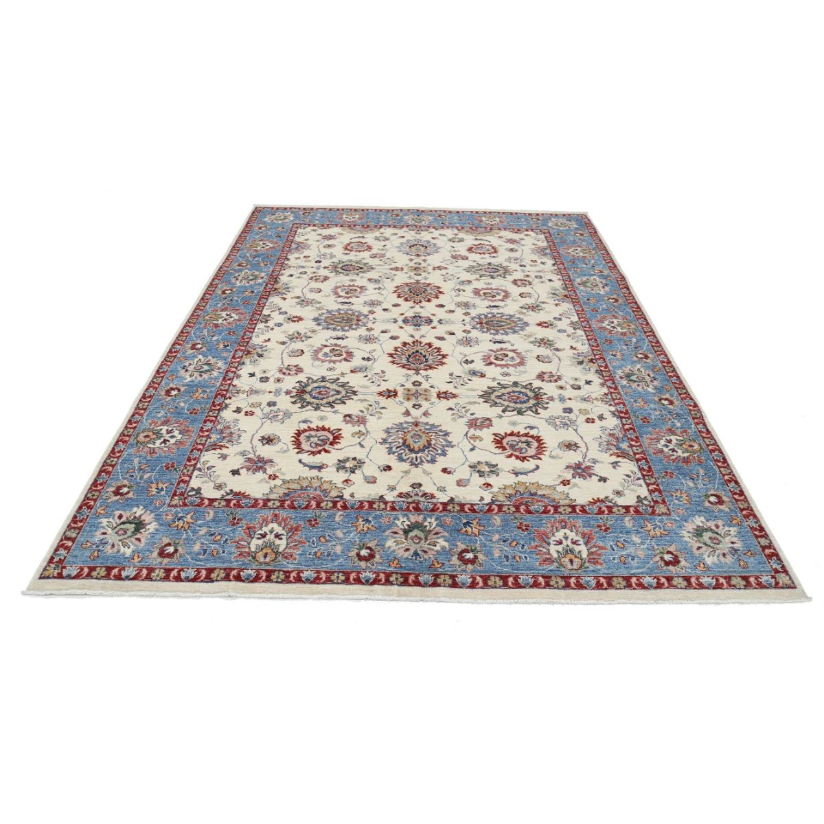Ziegler 7x9 Handmade Double Knotted Washable Wool Rug - Colorful