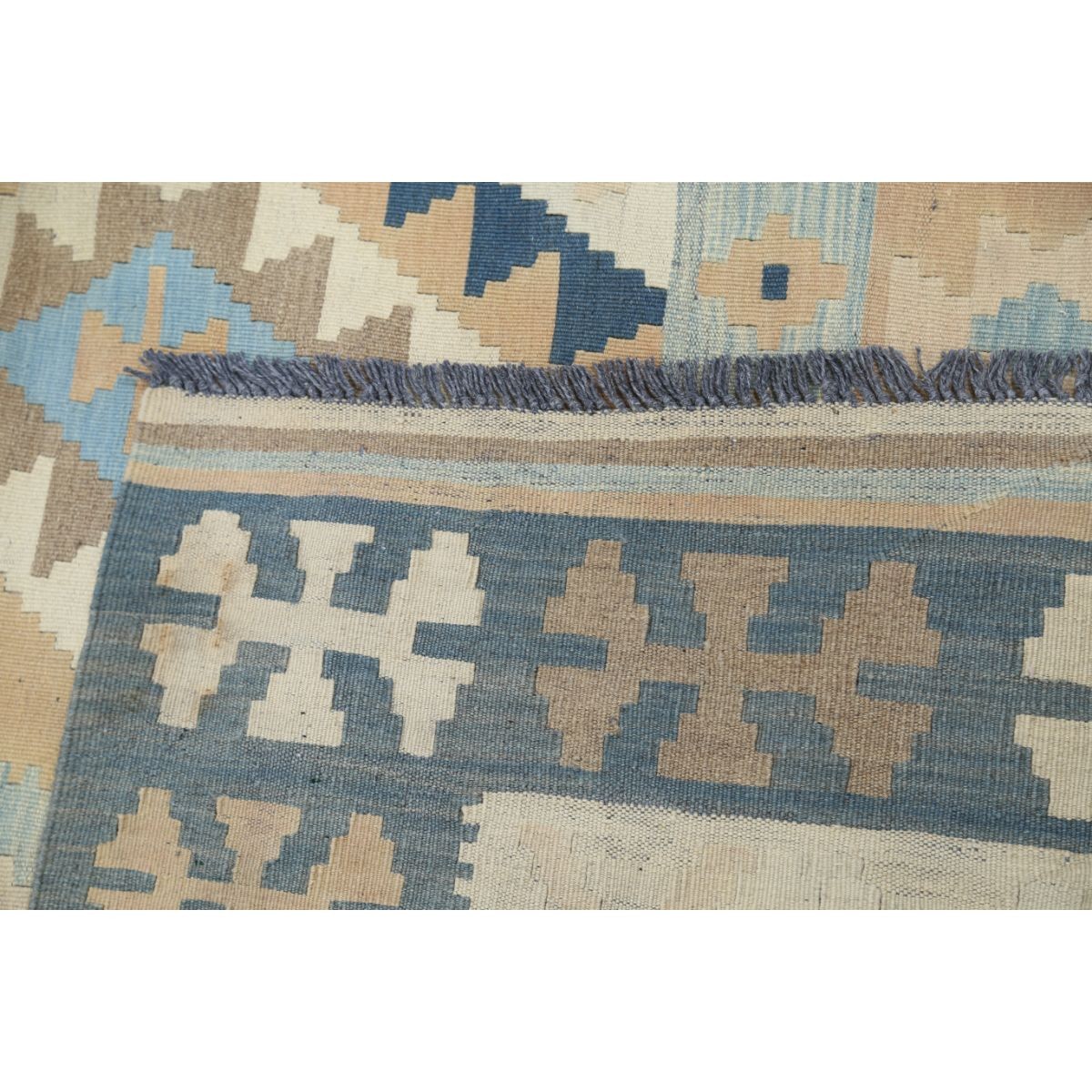 Kafkaas 7x10 Hand Woven Washable Wool Rug - Soft Hues